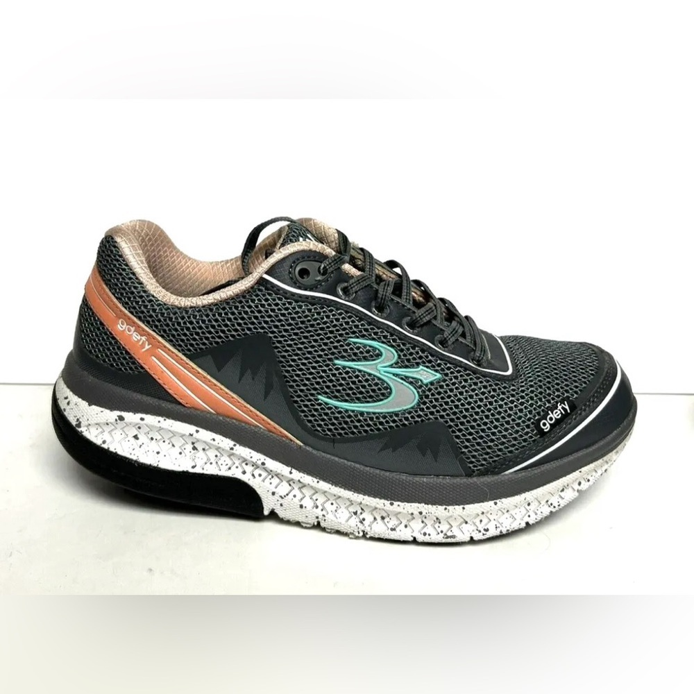 Gravity Defyer Womens Mighty Walk Sneaker Gray 9.5 M
